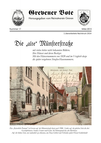 Grevener Bote - Ausgabe 17 - März 2013 (1. überarbeiteter Nachdruck 2014)